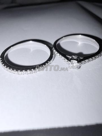 2 Bagues Or 18k & Diamants- Facture certificat - 2