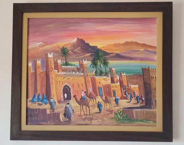 Lot de 2 tableaux marocains encadrés - 2