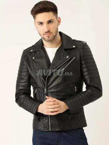 *Veste en cuir Biker authentique - Nouveau modèle 2026* - 2