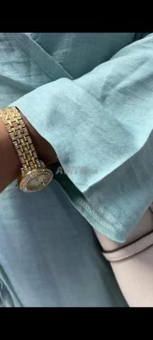 Ensemble deux pièces pour femme, vert clair avec ceinture - 2
