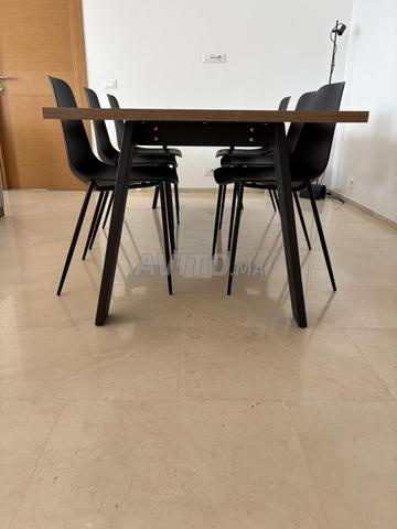 Table de réunion ou table à manger avec 6 sièges - 2