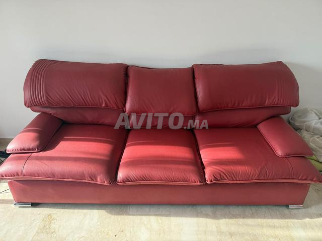 Salon 3 places et 2 Places en semi cuir - 2