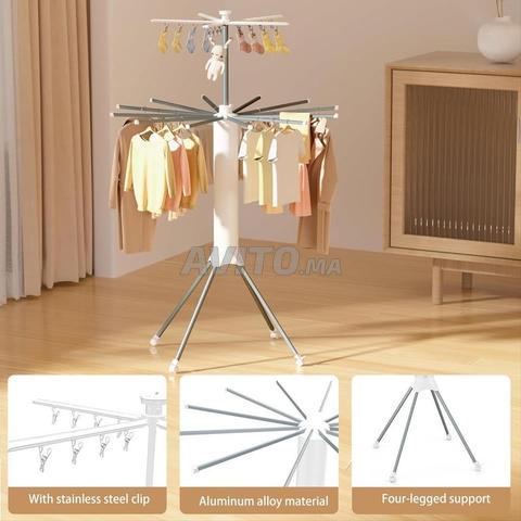 Étendoir à linge pliable en acier - 2