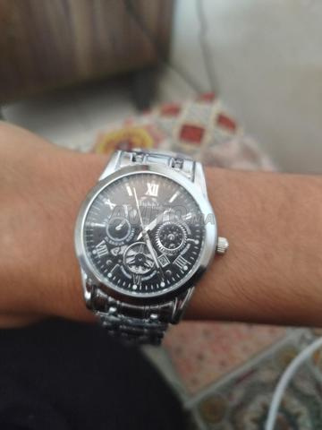 Montre rolex argentée pour homme - 2
