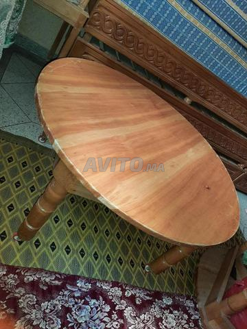 Table basse en bois ovale - 2