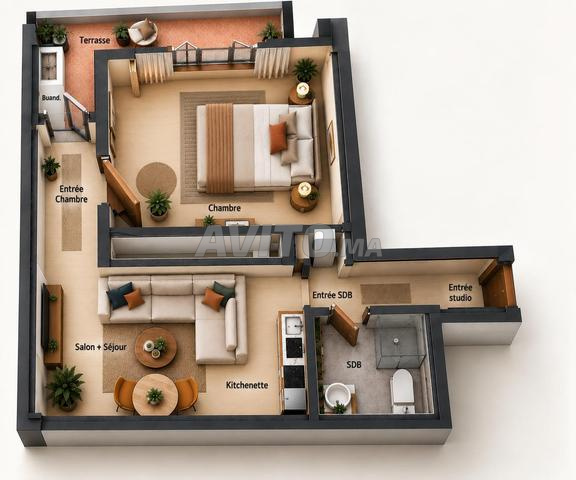 2 Studios à vendre 40 m² à Marrakech - 2