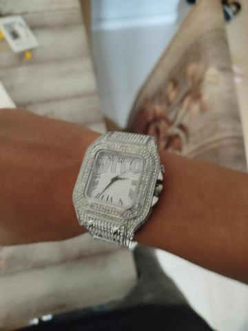 Magnifique montre homme style luxe argentée - 2