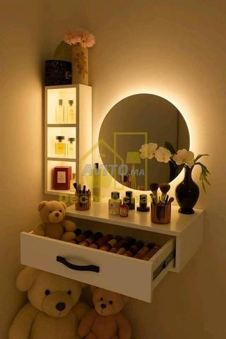 Organisateur de maquillage avec miroir ✴️💯⚡ - 2