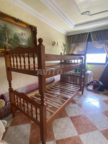 🛏️ Lit superposé en bois massif (local) – 2 en 1 - 2