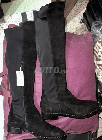 Belles cuissardes bottes hautes noires BO3 - 2