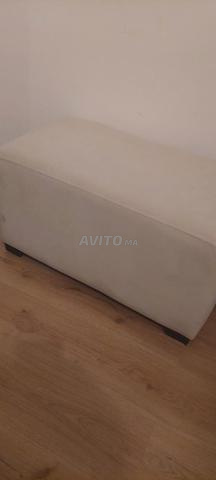 Pouf blanc cassé - 2