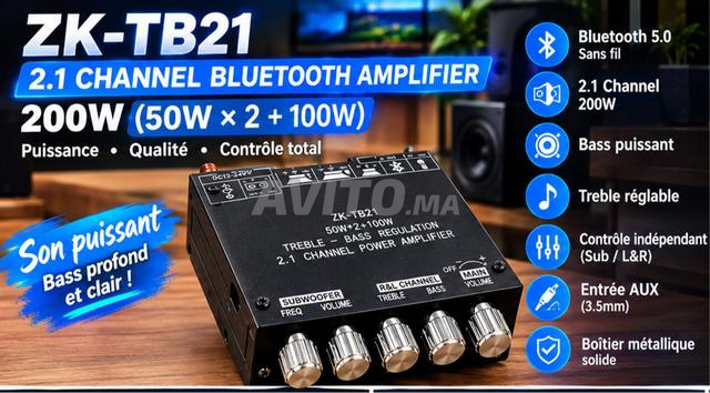 🔥 ZK-TB21 – Amplificateur Audio 5.2.1 | 200W 🔥 - 2