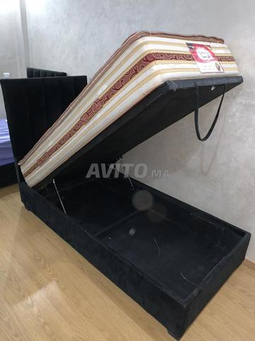 Lit 190x90 avec rangement et matelas - 2