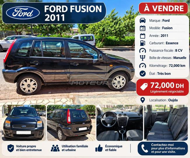 Ford Fusion Essence Manuelle 2011 à Oujda