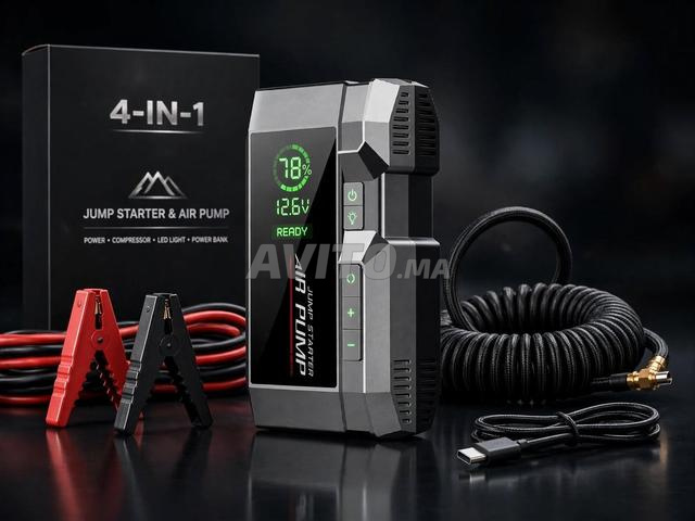 Jump Starter 4 en 1 Compresseur d'Air 12V - 2