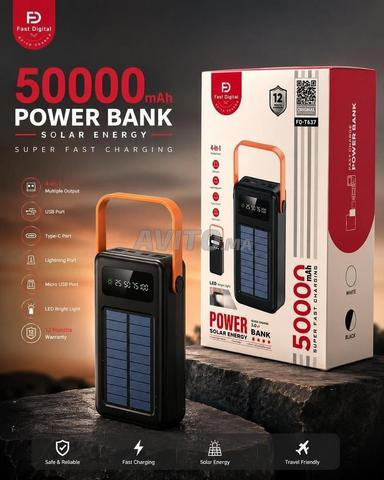 Power Bank Solaire 50000mAh Charge Rapide