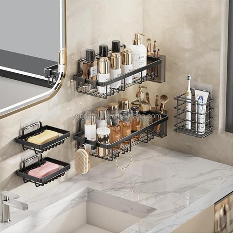 Ensemble d'étagères de rangement pour salle de bain - 2