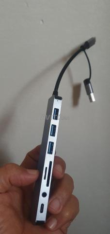 HUB USB lecteur carte mémoire, port audio