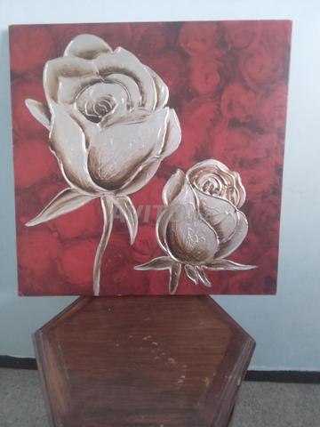 Tableau peinture sur toile en relief 0.60/0.60