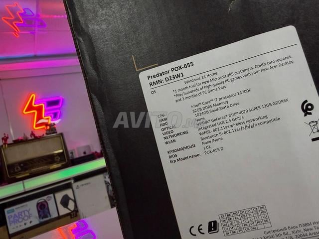 Predator Orion X RTX 4070 32GB 1TB Intel i7-14700KF