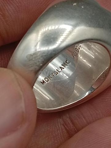 Bague argent Montblanc originale - 2