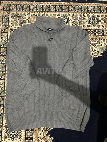 Pull homme gris
