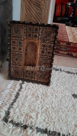 مرآة تقليدية 40/30 من خشب الشوك - 2