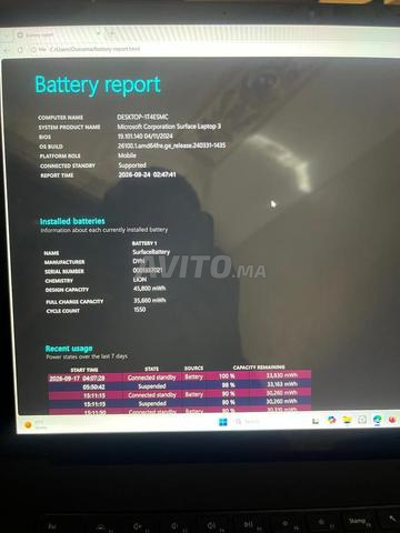 Microsoft Surface Laptop 3 15 pouces i7 32Go RAM 1To SSD