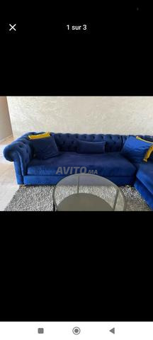 Fauteuil L capitonné, prix légèrement négociable - 2