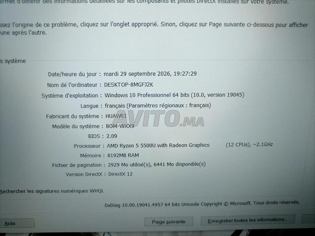 HUAWEI RYZEN 5 5500U 12CPUS - 2