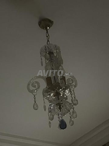 lustre en verre blanc - 2