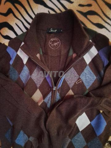 Pull tricot veste jacquard M neuf - 2