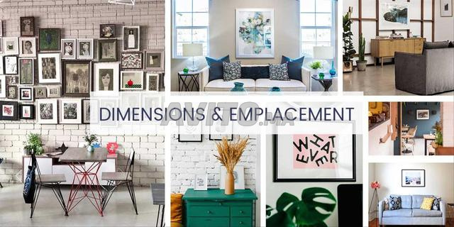 Installer rideaux et fixer les tableaux décoration - 2