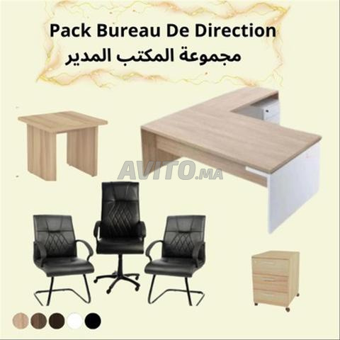 Bureau de Travail avec Caisson les chaises uu - 2