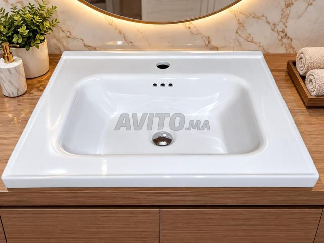 LAVABOS EN CÉRAMIQUE 60 × 47 CM – STOCK DISPONIBLE - 2