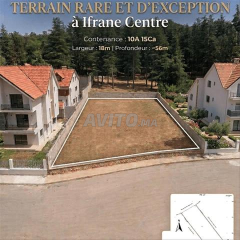 208168-Vente Terrain à Ifrane Hay Riyad de 1015 m² - 2