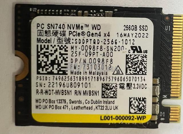 Disque dur SSD 256 Go - 2