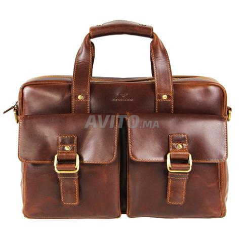 Sac PC PORTABLE 15 cuir véritable cartable - 2