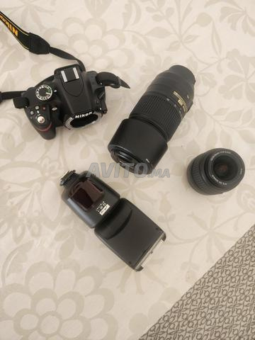 Nikon D3200 2 objectifs flash très bon état - 2