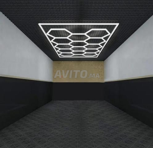 Éclairage led hexagonal style nid d'abeille pour plafond - 2
