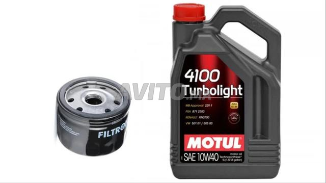 Pack Vidange Motul 4100 10W40 et Filtre à Huile