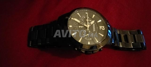 Montre FOSSIL Homme Tout Noir Boîte Métal d'origine - 2