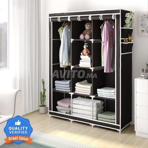 Armoire de garde-robe mobile et pratique pour organiser vos affaires. - 2