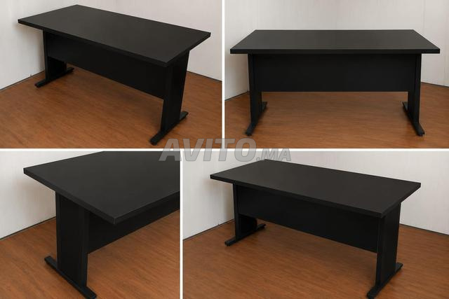  BUREAU NOIR ET CHAISE - 2