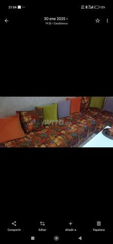 Fauteuil avec coussin coloré - 2