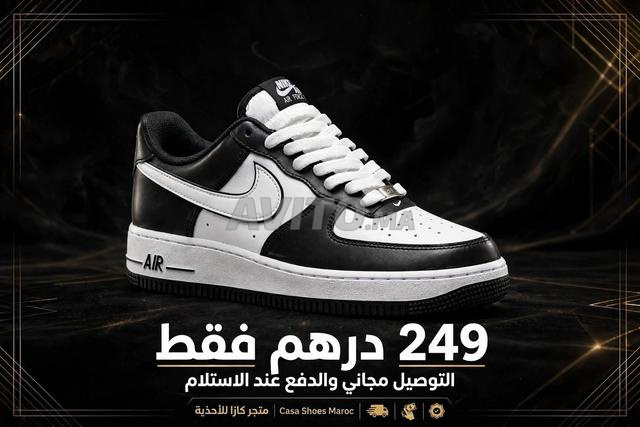 حذاء رياضي أسود وأبيض 40-45 - 2