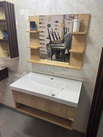 Meuble de salle de bain avec miroir - 2