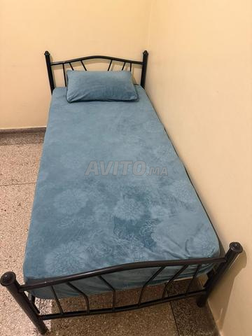 Lit 1 place avec matelas - 2