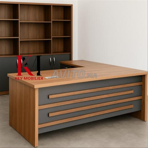 Mobilier de Bureau avec Rangement BOIS - 2