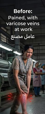كريم مضاد للدوالي لتهدئة آلام الساقين